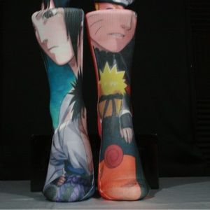 Naruto VS Sauake Polyester Crew Socks
